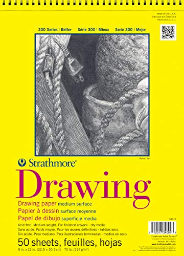 Product Cover Strathmore 300 Series Drawing Pad, Medium Surface, 9
