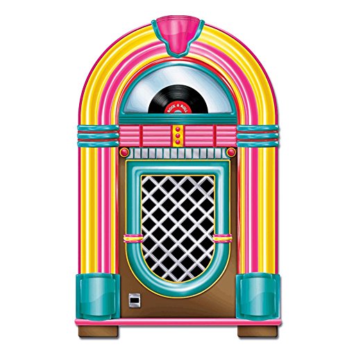 Product Cover Beistle Jukebox Cutout Party Accessory 3-Feet Tall | Printed on both Sides | (1-Count)