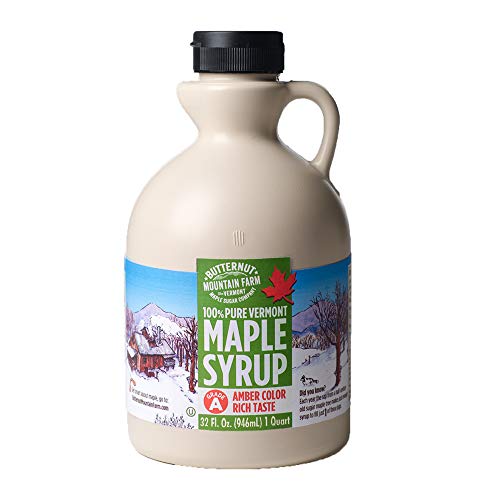 Product Cover Butternut Mountain Farm Vermont Pure Maple Syrup, Grade A Medium Amber, 1-Quart Jug