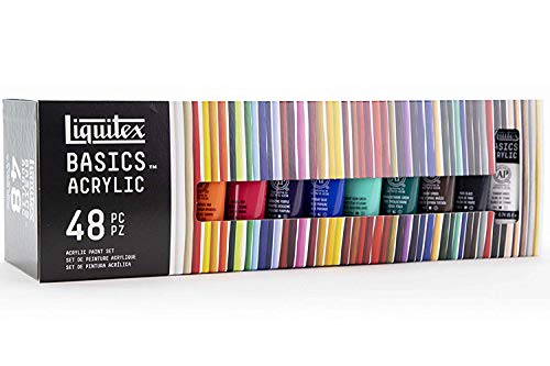 Product Cover Liquitex 101048 Basics Acrylic Paint Tube 48-Piece Set
