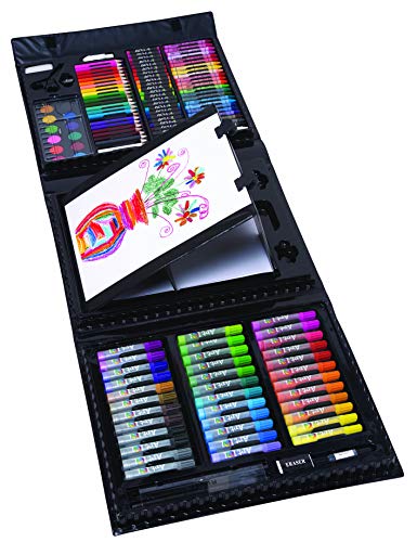 Product Cover Art 101 Kids 154-Piece Trifold Easel Art Set