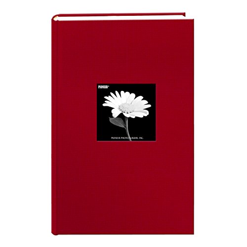 Product Cover Fabric Frame Cover Photo Album 300 Pockets Hold 4x6 Photos, Apple Red