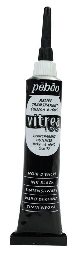 Product Cover Pebeo Vitrea 160, Glass Paint Outliner, 20 ml Tube - Ink Black