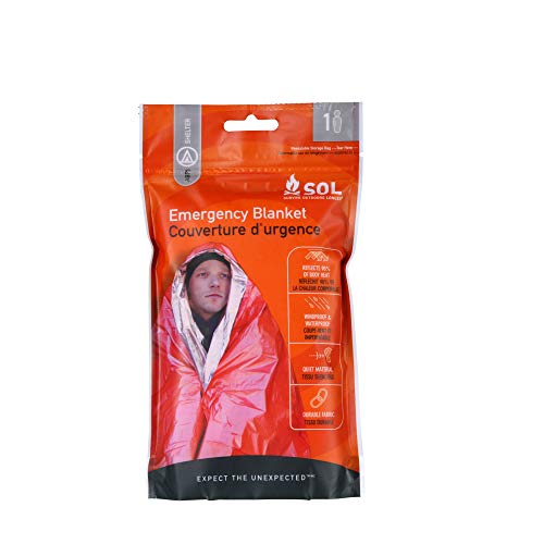 Product Cover S.O.L. Survive Outdoors Longer 90 Percent Heat Reflective Emergency Blanket