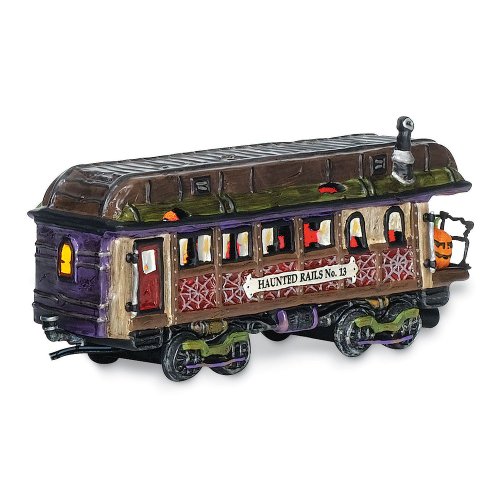 Product Cover Department 56 Snow Village Halloween Haunted Rails Dining Car Accessory Figurine