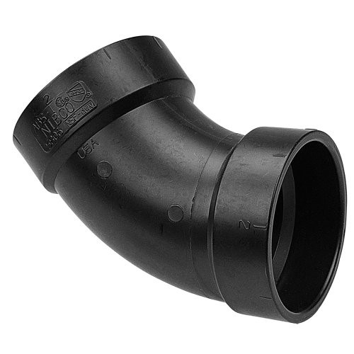 Product Cover NIBCO 5806 ABS Pipe Fitting, 45 Degree Elbow, Schedule 40, 1-1/2