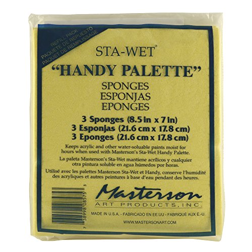 Product Cover Masterson Sta-Wet Handy Palette Pack Of 3 Sponges 8 1/2 In. X 7