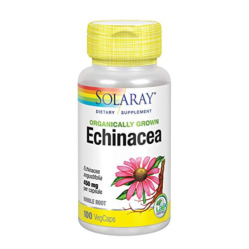 Product Cover Solaray Organic Echinacea Angustifolia Root Supplement,100 Count