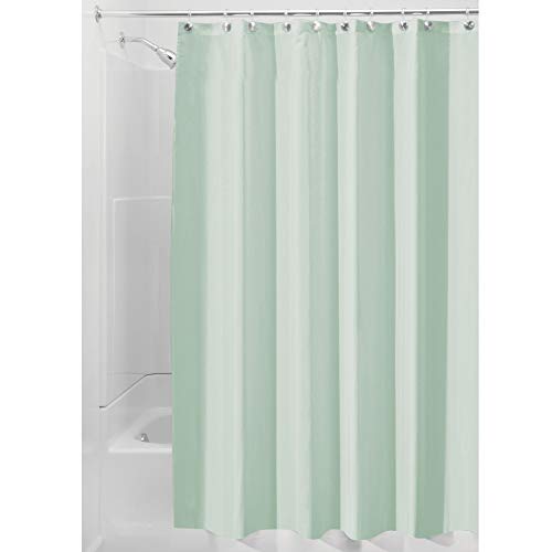 Product Cover InterDesign 72-Inch-by-72-Inch Fabric Waterproof Shower Curtain Liner, Seafoam Green