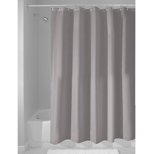Product Cover iDesign Fabric Shower Curtain, Water-Repellent and Mold- and Mildew-Resistant Liner for Master, Guest, Kids', College Dorm Bathroom, 72