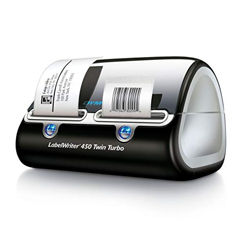 Product Cover DYMO Label Writer 450 Twin Turbo label printer, 71 Labels Per Minute, Black/Silver (1752266)