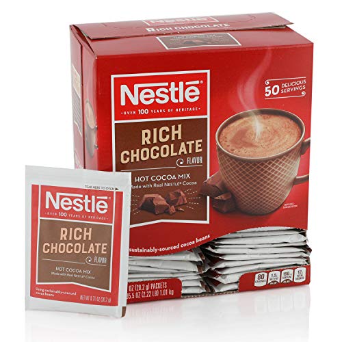 Product Cover Nestle Hot Chocolate Mix, Hot Cocoa, Rich Chocolate Flavor, Made with Real Cocoa, 50 Count