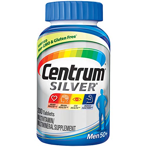 Product Cover Centrum Silver Men (200 Count) Multivitamin / Multimineral Supplement Tablet, Vitamin D3, Age 50+