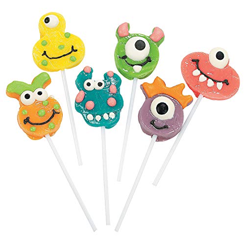 Product Cover Goofy Monster Head Suckers (12 pack) Birthday Party Candy