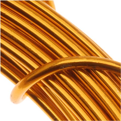 Product Cover Aluminum Craft Wire 12 Gauge 39 Feet TANGERINE 42616 by Minor Details