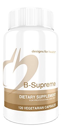 Product Cover Designs for Health B-Supreme - B Vitamin Complex with B1, B2, B3, B6 + 12, Includes Active Folate, TMG + Choline (120 Capsules)