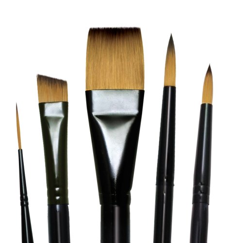 Product Cover Majestic Royal and Langnickel Short Handle Paint Brush Set, Deluxe Watercolor, 5-Piece