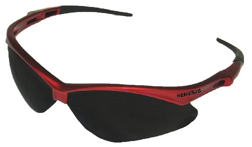 Product Cover Jackson Safety V30 Nemesis Inferno Smoke Lens Safety Eyewear with Red Frame