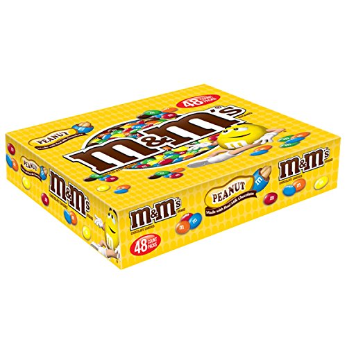 Product Cover M&M'S Peanut Chocolate Candy Singles ,1.74 Ounce (Pack of 48)