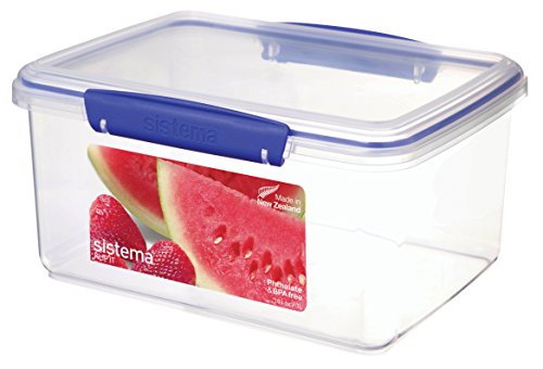 Product Cover  Sistema 1830 Klip It Collection Rectangle Food Storage Container, 101 Ounce