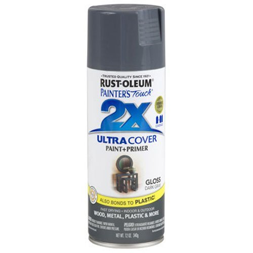 Product Cover Rust-Oleum 249115 Painter's Touch 2X Ultra Cover, 12-Ounce, Dark Gray