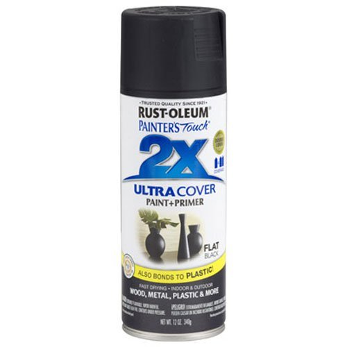 Product Cover Rust-Oleum 249127 Painter's Touch Multi Purpose Spray Paint, 12-Ounce, Flat Black