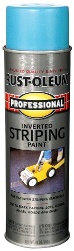 Product Cover Rust-Oleum 2526838 Professional Stripe Inverted Striping Spray Paint, 18 oz, Blue
