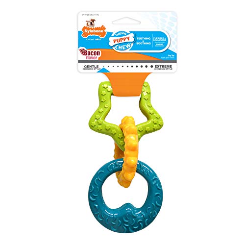 Product Cover Nylabone Puppy Chew Teething Rings Chew Toy