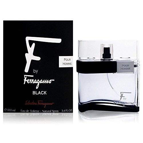 Product Cover F by Ferragamo Black By Salvatore Ferragamo For Men Eau De Toilette Natural Spray, 3.4 Fl Oz/100 ml