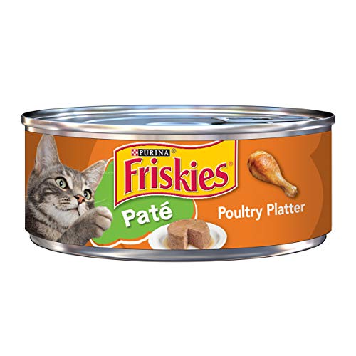 Product Cover Purina Friskies Pate Wet Cat Food, Poultry Platter - (24) 5.5 oz. Cans