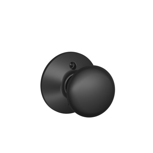 Product Cover Plymouth Knob Non-Turning Lock, Matte Black (F170 PLY 622)
