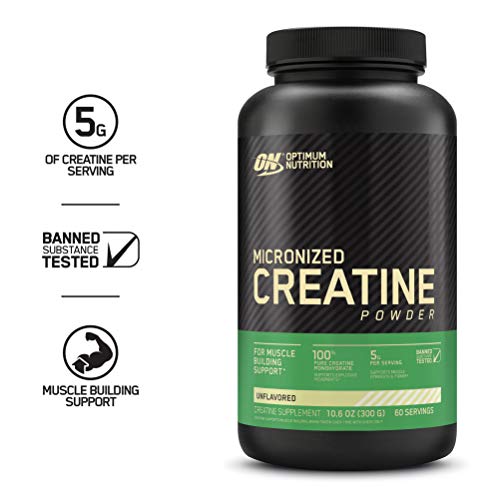 Product Cover Optimum Nutrition Micronized Creatine Monohydrate Powder, Unflavored, Keto Friendly, 60 Servings (Packaging May Vary)