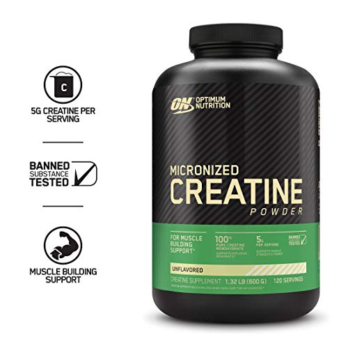 Product Cover Optimum Nutrition Micronized Creatine Monohydrate Powder, Unflavored, Keto Friendly, 120 Servings