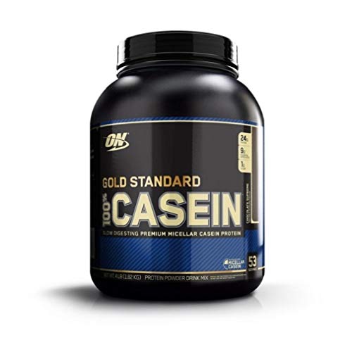 Product Cover OPTIMUM NUTRITION GOLD STANDARD 100% Micellar Casein Protein Powder, Slow Digesting, Helps Keep You Full, Overnight Muscle Recovery, Chocolate Supreme, 4 Pound , 53 servings