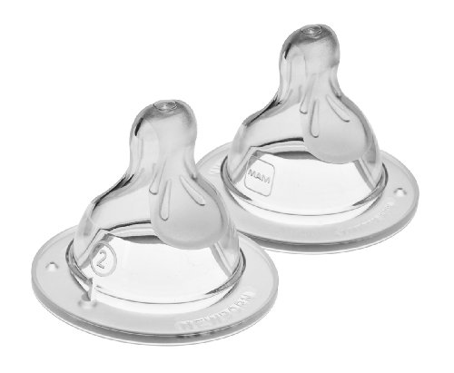Product Cover MAM Bottle Nipples, Level 2 Medium Flow Nipple, 2+ Months, 2Count