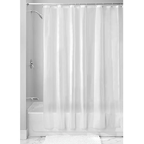 Product Cover iDesign EVA Plastic Shower Curtain Liner, Mold and Mildew Resistant Plastic Shower Curtain for use Alone or With Fabric Curtain, 72 x 84 Inches, Frost