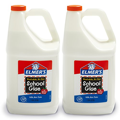 Product Cover Elmer's Liquid School Glue, Washable, 1 Gallon, 2 Count - Great for Making Slime