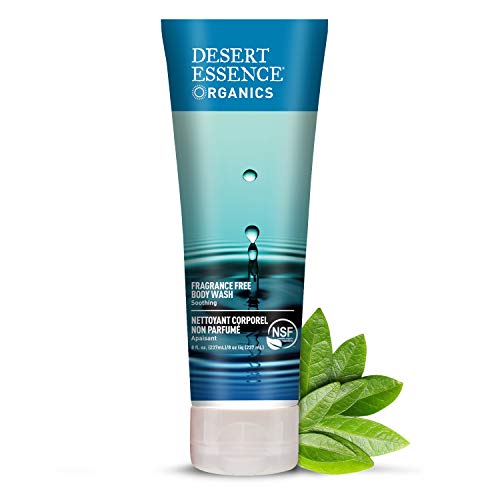Product Cover Desert Essence Fragrance Free Body Wash - 8 Fl Ounce - Soothing - Cleanser - Aloe Vera - Calm & Soothe - Green Tea - Antioxidants - Refreshing - May Protects Skin From Damage
