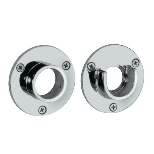 Product Cover Gatco 833 2-5/8-Inch Diameter Wall Flange Pair, Exposed Screw Mounting, Chrome