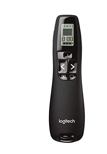 Product Cover Logitech Professional Presenter R800, Wireless Presentation Clicker Remote with Green Laser Pointer and LCD Display