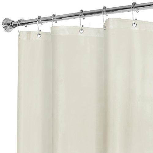 Product Cover MAYTEX Super Heavyweight Premium 10 Gauge Shower Curtain Liner with Rustproof Metal Grommets, Beige, 72 inch x 72 inch in Vinyl - This Product is Treated with an Agent to Resist Mildew