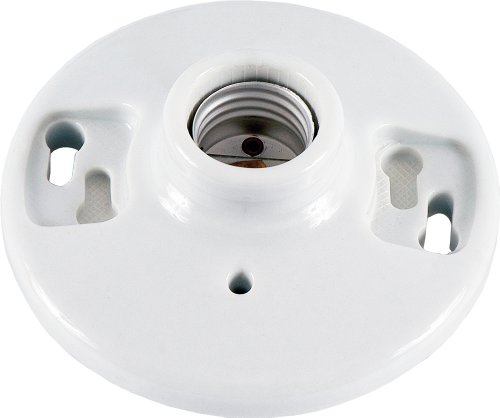 Product Cover GE Keyless Medium Base Porcelain Lampholder, Mount on 3-1/4