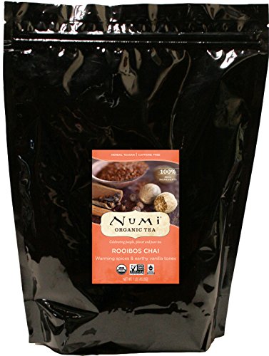 Product Cover Numi Organic Tea Rooibos Chai, 16 Ounce Pouch, Loose Leaf Herbal Teasan, Caffeine-Free
