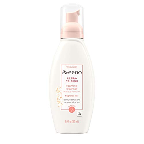 Product Cover Aveeno Ultra-Calming Foaming Cleanser and Makeup Remover for Dry, Sensitive Skin, 6 fl. oz