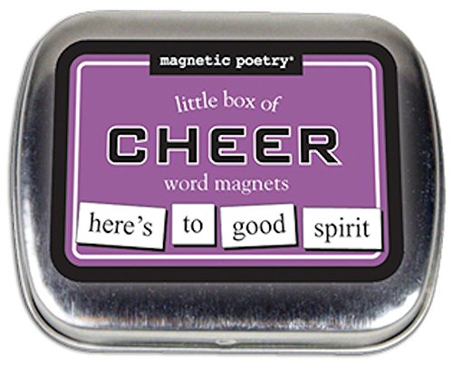 Product Cover Magnetic Poetry - Little Box of Cheer Kit - Words for Refrigerator - Write Poems and Letters on The Fridge - Made in The USA