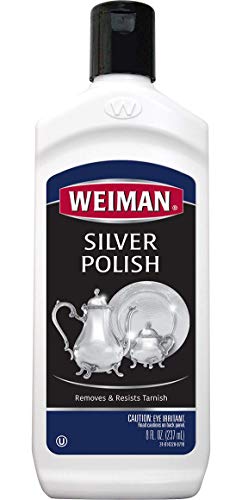 Product Cover Weiman Silver Polish and Cleaner - 8 Ounce - Clean Shine and Polish Safe Protective Prevent Tarnish