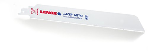 Product Cover LENOX Tools LAZER Metal Cutting Reciprocating Saw Blade, Bi-Metal, 9-inch, 14 TPI, 50/PK