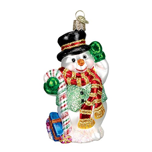 Product Cover Old World Christmas Assortment Glass Blown Ornaments for Christmas Tree Candy Cane Snowman