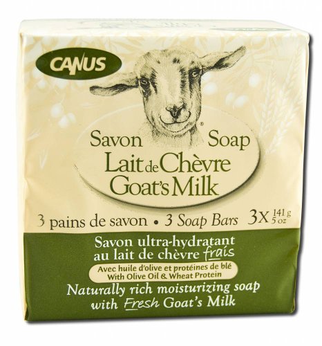Product Cover Canus Goat's Milk Soap with Olive Oil and Wheat Protein - 3 Pack