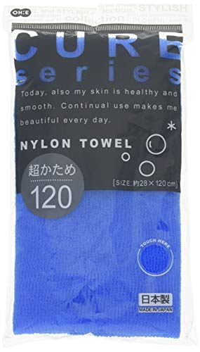 Product Cover Cure Series Japanese Exfoliating Bath Towel from OHE - Super Hard Weave - Blue, 120cm